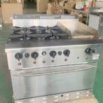 Bếp Âu 4 họng có lò nướng kèm chiên phẳng Berjaya OB4GG1BWO-17