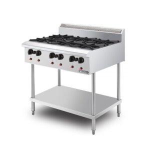 Bếp âu 6 họng có chân Berjaya OB6FS-17, ảnh sản phẩm nền trắng