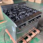 Bếp Âu 6 họng có lò nướng Berjaya DRO6-17
