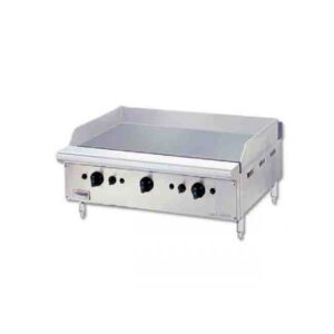 Bếp chiên phẳng dùng gas 3 họng đốt Berjaya GG3B-17, ảnh sản phẩm nền trắng