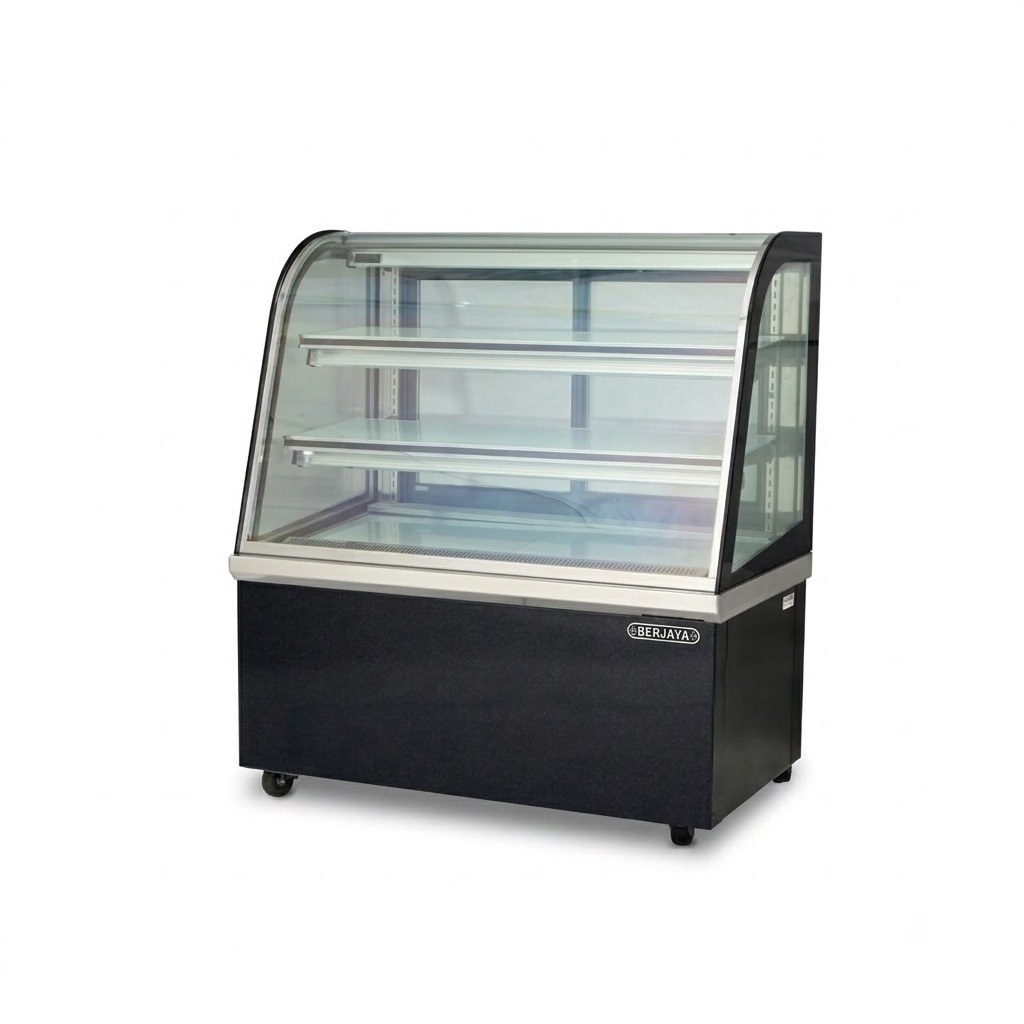 Tủ trưng bày kính cong CCS18SB13-2FB Berjaya, ảnh sản phẩm nền trắng