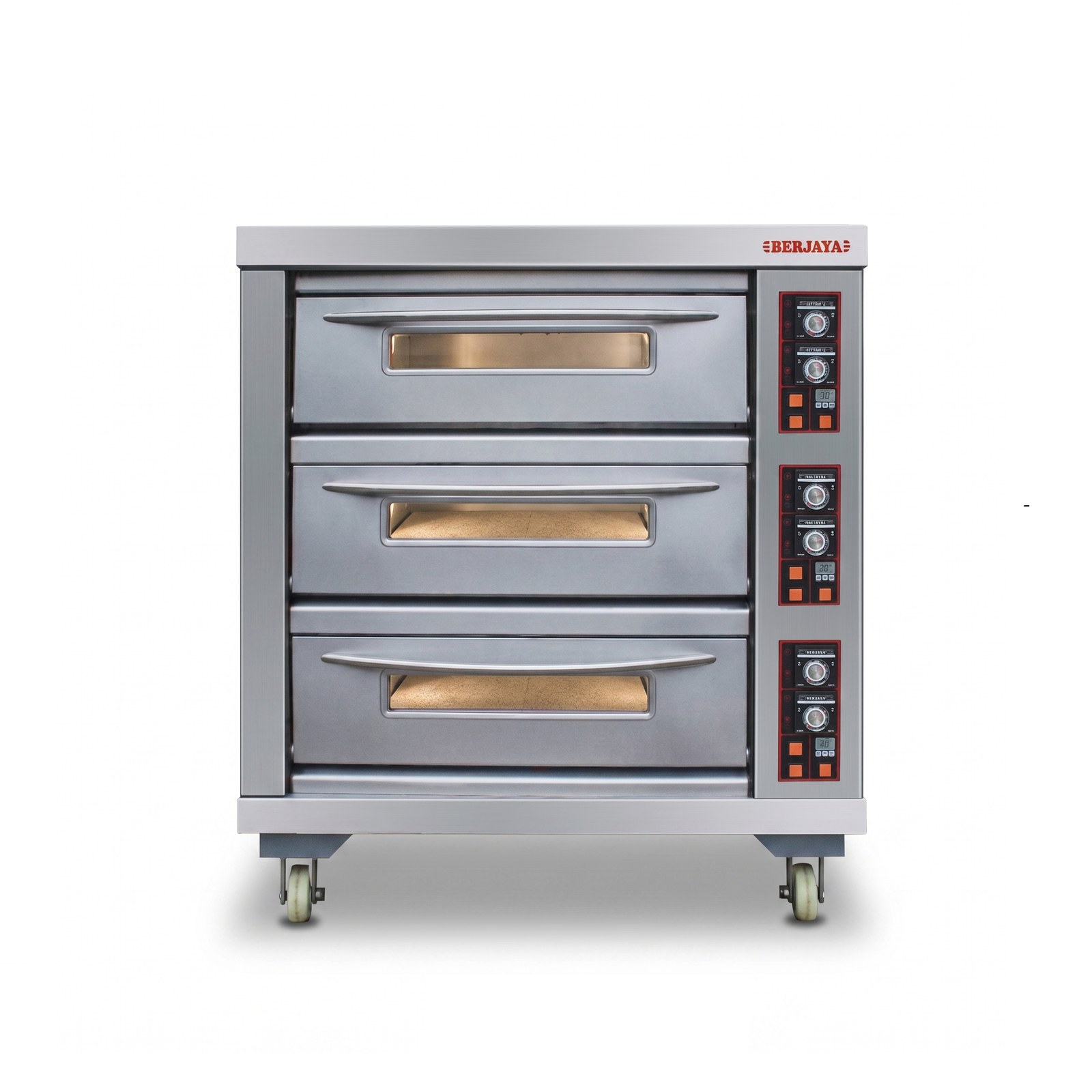 Lò nướng 3 tầng dùng điện Berjaya BJY-E20KW-3BD, ảnh sản phẩm nền trắng