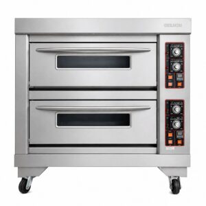 Lò nướng gas 2 tầng 4 khay thương hiệu Berjaya BJY-G120-2BD, ảnh sản phẩm nền trắng