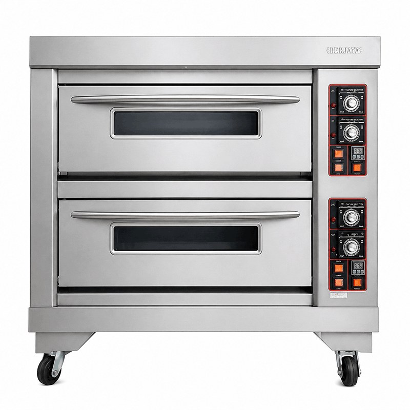 Lò nướng gas 2 tầng 4 khay thương hiệu Berjaya BJY-G120-2BD, ảnh sản phẩm nền trắng