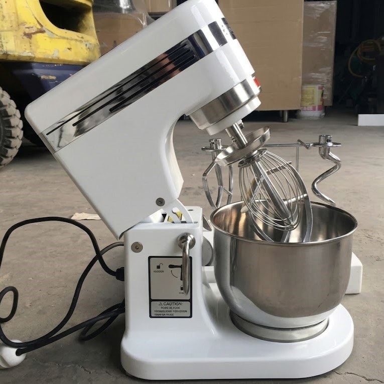 Máy trộn bột 5.5 lít Berjaya BJY-BM5-B, chụp thực tế, máy trộn bột nhỏ nghiêng đầu, que đánh trong thố