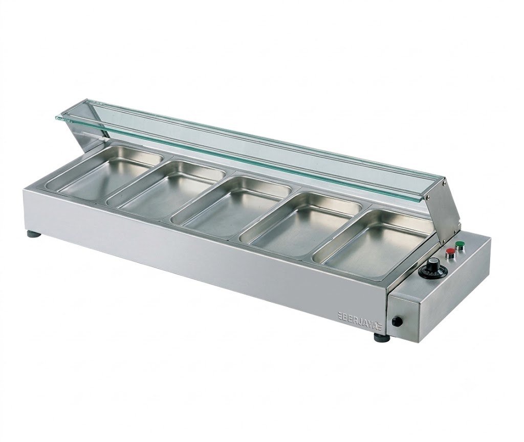 Thiết bị giữ nóng thức ăn 5 khay Berjaya BMC 5, ảnh sản phẩm nền trắng