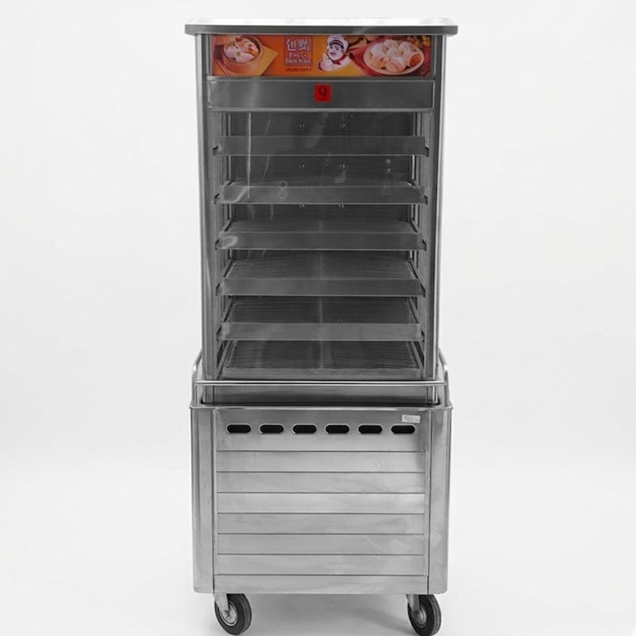 Tủ hấp bánh bao dùng gas Berjaya ESM 66, ảnh sản phẩm nền trắng