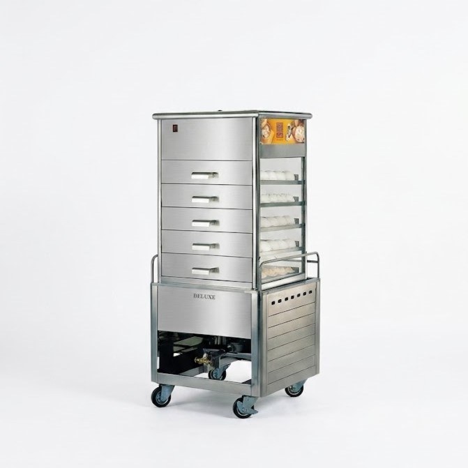Tủ hấp bánh bao dùng gas Berjaya ESM 66, ảnh sản phẩm nền trắng