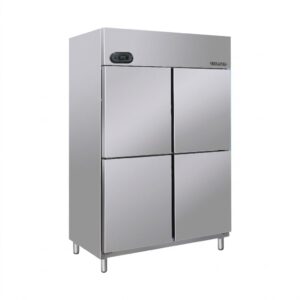 Tủ mát 4 cánh inox công nghiệp Berjaya BS 4DUC/Z, ảnh sản phẩm nền trắng