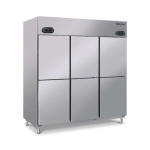 Tủ mát 6 cánh đứng Berjaya BS6DUC-IV-Z, ảnh sản phẩm nền trắng