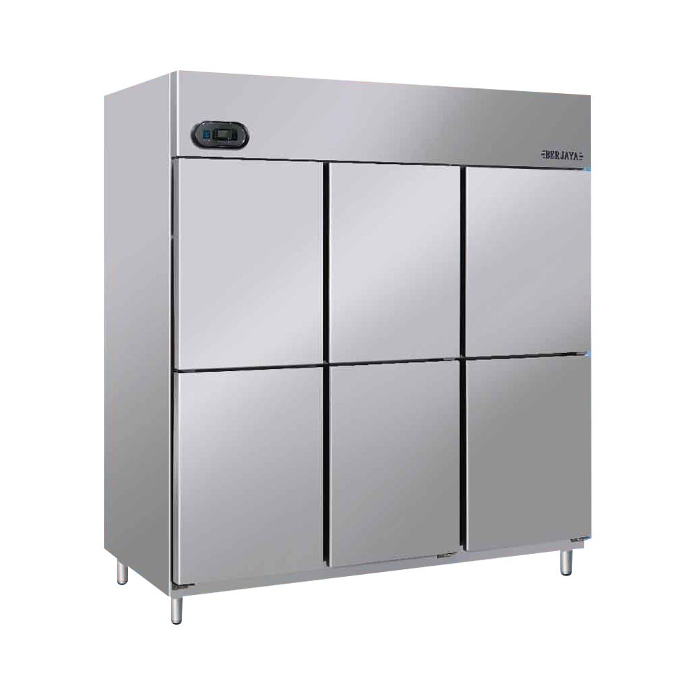 Tủ mát 6 cánh đứng Berjaya BS 6DUC/Z, ảnh sản phẩm nền trắng