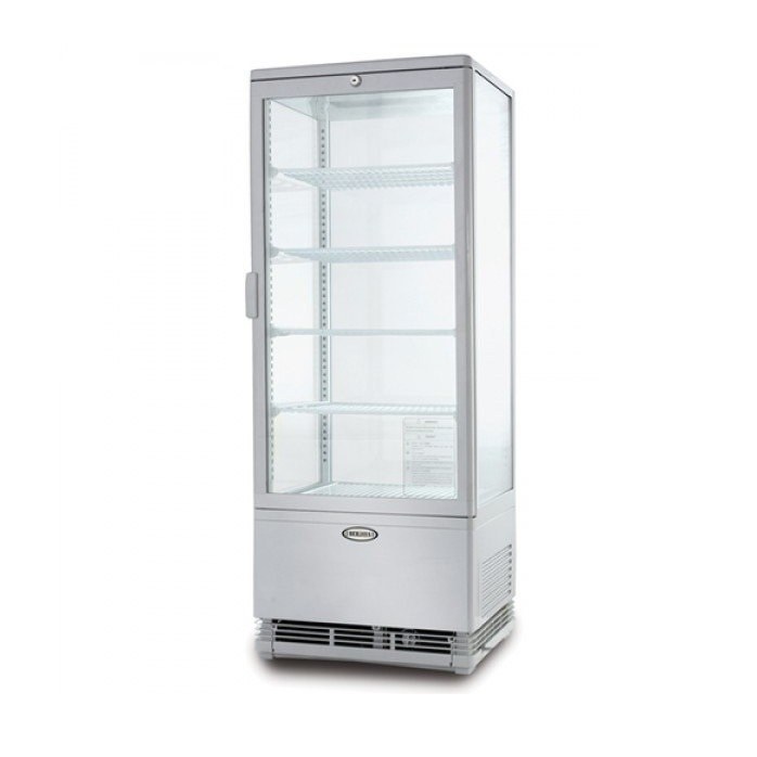 Tủ mát trưng bày cánh kính Berjaya BJY-4GDC98L, ảnh sản phẩm nền trắng