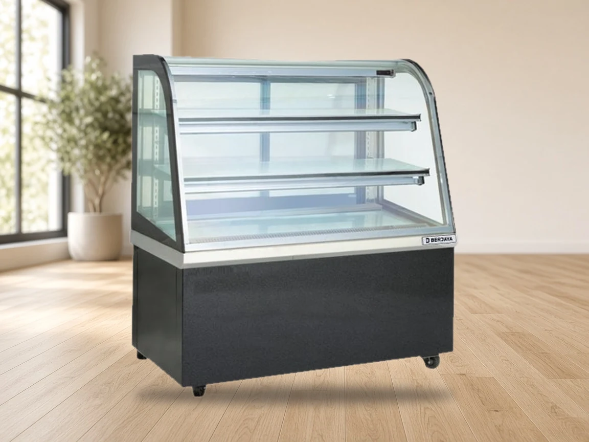 Tủ trưng bày bánh nóng kiếng cong Berjaya HDW18SB13-2