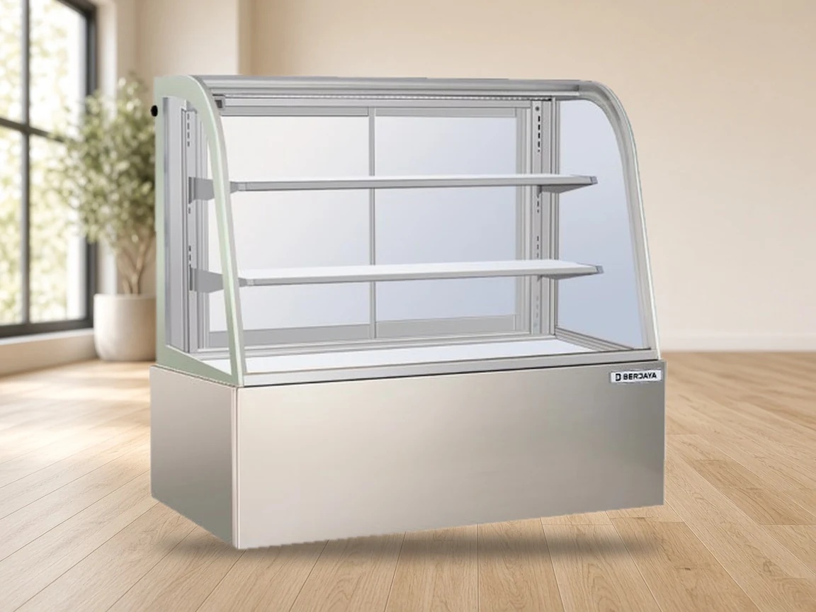 Tủ trưng bày 2 tầng giữ nóng thực phẩm Berjaya HDW-09SS-2